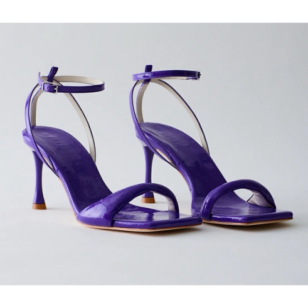 TIBI Patent Hugh Sandall in Royal Purple Size 39.5